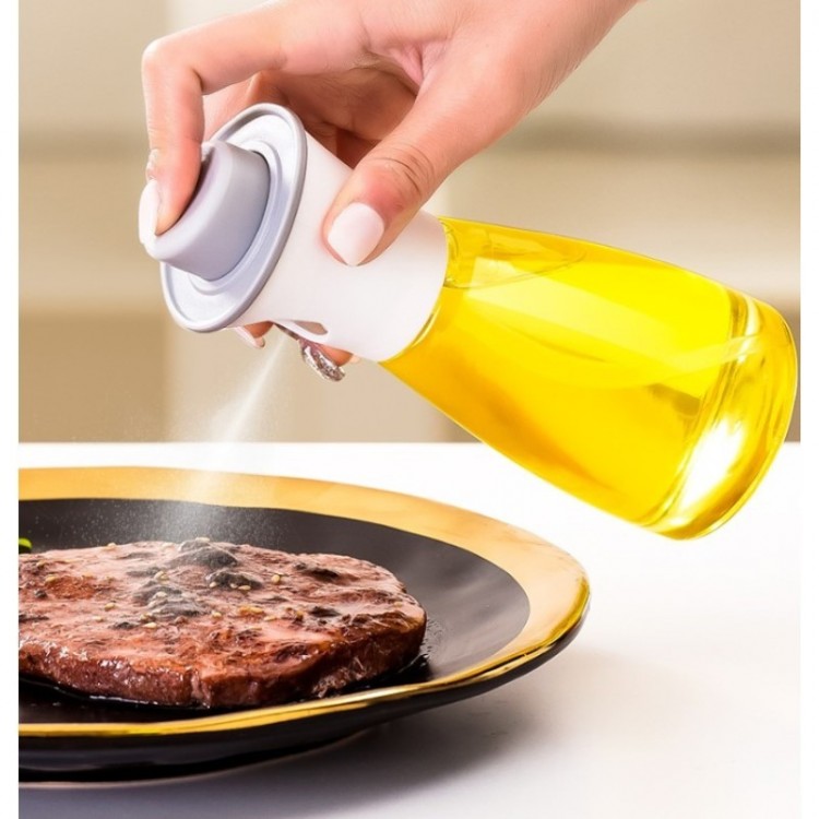 Spreyli Cam Yağ Sirke Şişesi 220 ml