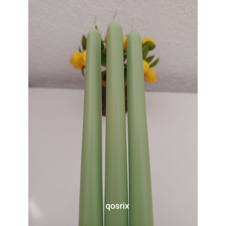 qosrix 3'lü Açık Yeşil Şamdan Soya Mumu 1. Kalite Doğal qosrix 3'lü Açık Yeşil Şamdan Soya Mumu 1. Kalite Doğal