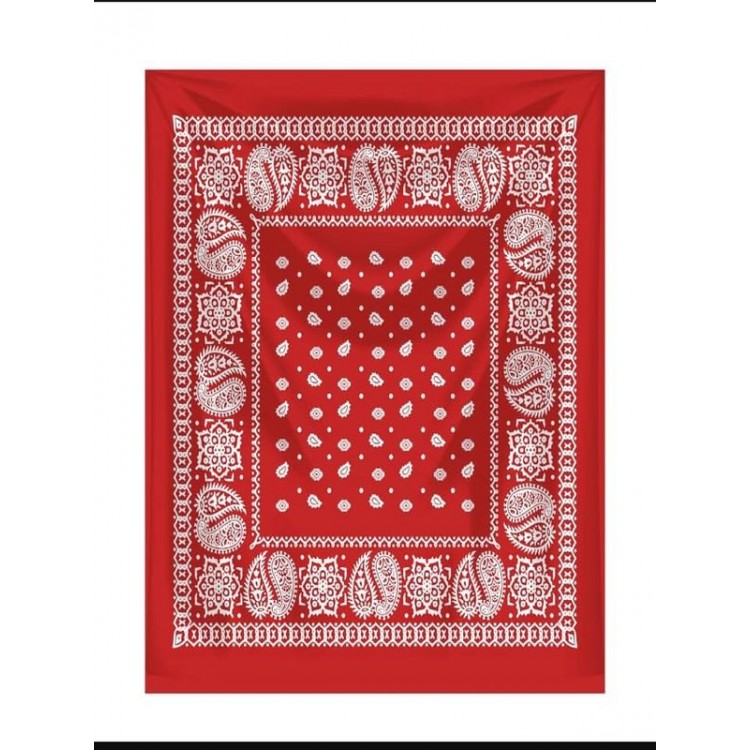 Şal Desenli Kare Bandana Şal Desenli Kare Bandana