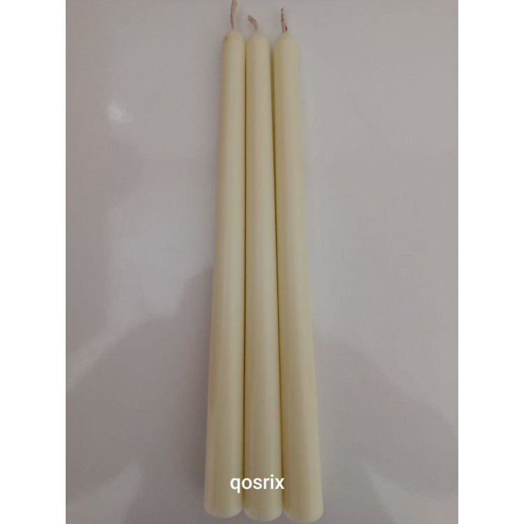 qosrix 3'lü Açık Krem Şamdan Soya Mumu qosrix 3'lü Açık Krem Şamdan Soya Mumu