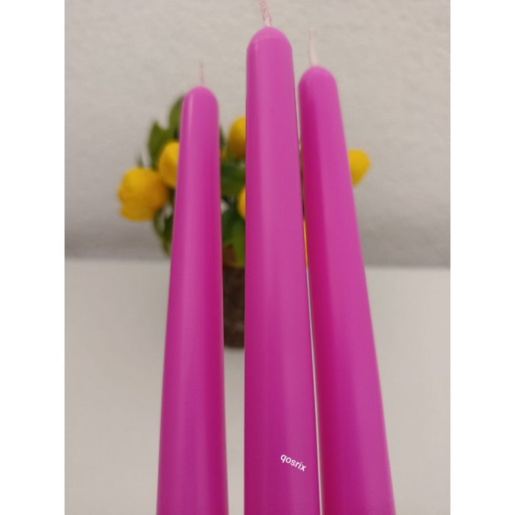 qosrix 3'lü Açık Pembe Şamdan Soya Mumu qosrix 3'lü Açık Pembe Şamdan Soya Mumu
