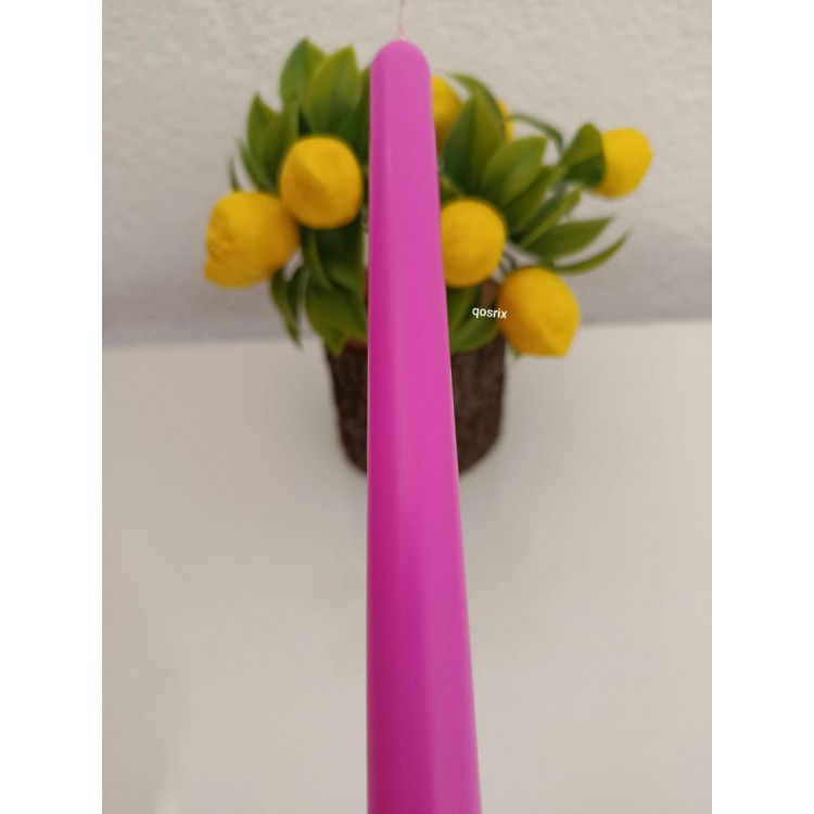 4'lü Açık Pembe Şamdan Soya Mumu 1. Kalite Soya