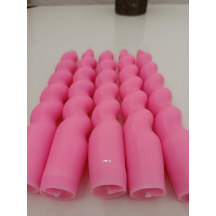 100 Adet Toptan Pudra Pembe Nikah Şamdan Mumu 100 Adet Toptan Pudra Pembe Nikah Şamdan Mumu
