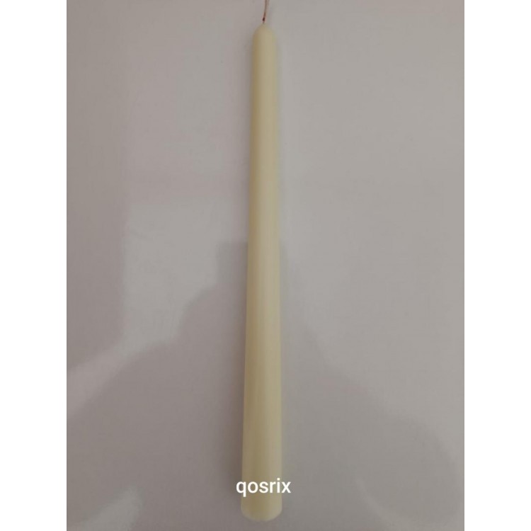 qosrix Açık Krem Şamdan Soya Mumu