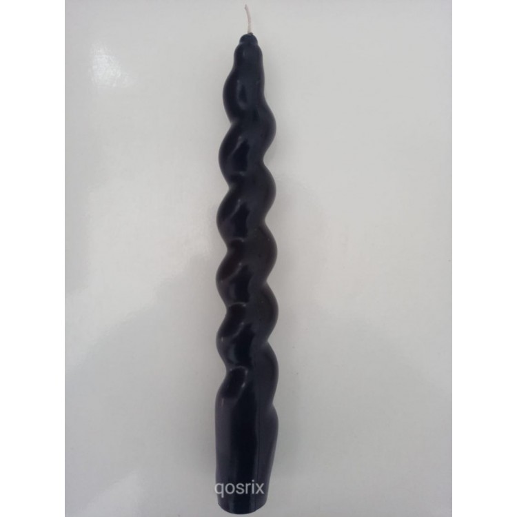 qosrix Siyah Italyan Burgulu Şamdan Soya Mumu qosrix Siyah Italyan Burgulu Şamdan Soya Mumu
