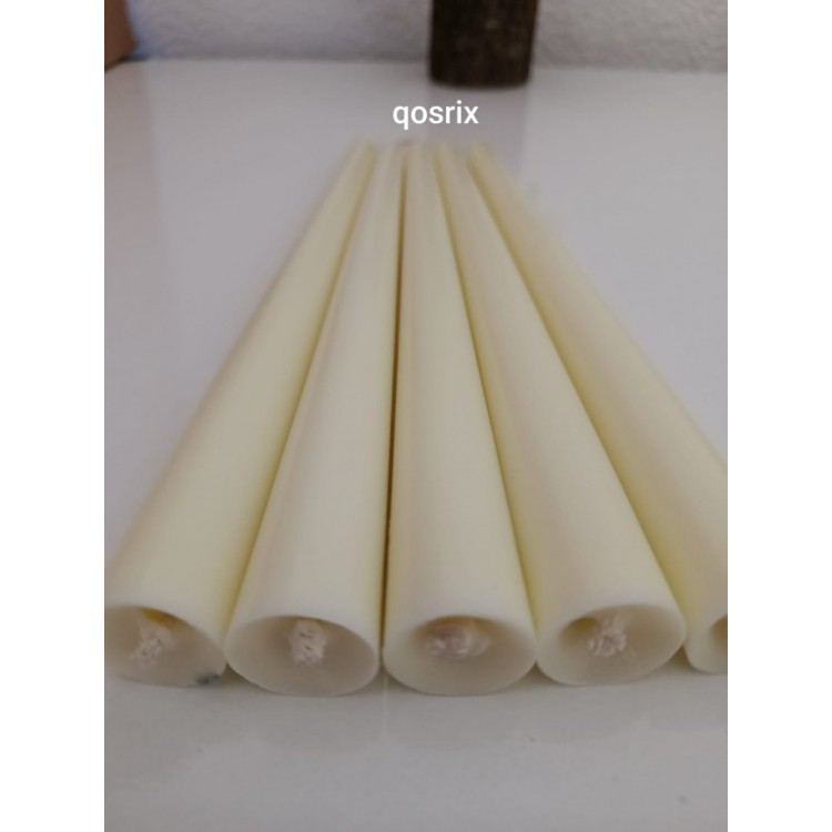 5'li Açık Krem Şamdan Soya Mumu 1. Kalite Soya Doğal 5'li Açık Krem Şamdan Soya Mumu 1. Kalite Soya Doğal