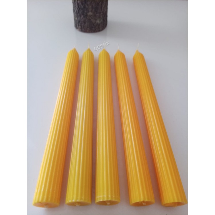 50 Adet Sarı Şamdan Soya Mumu Toptan 50 Adet Sarı Şamdan Soya Mumu Toptan