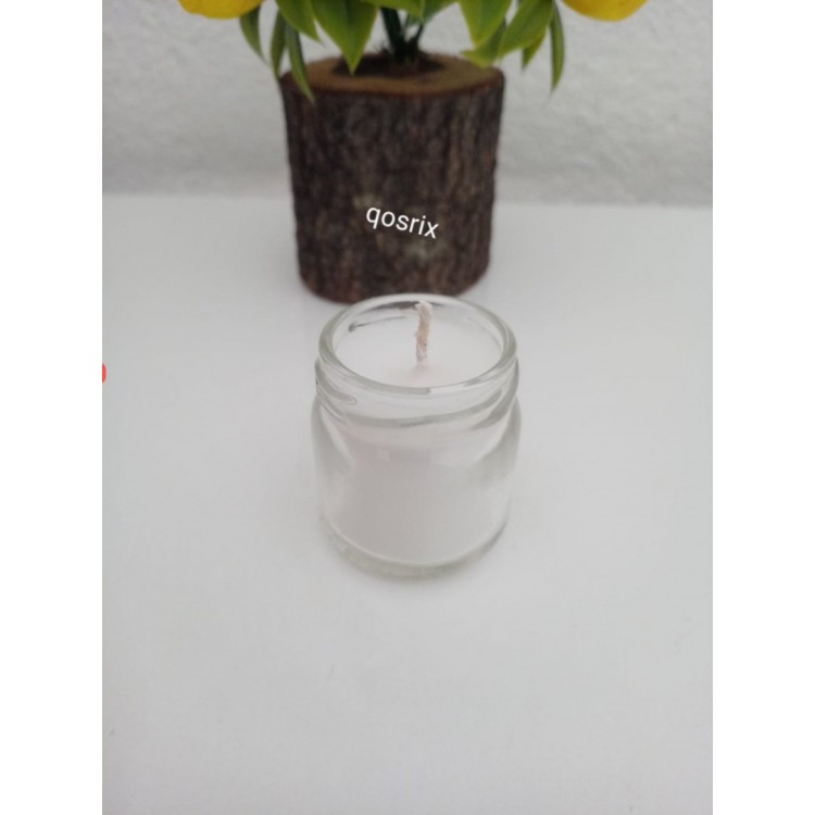 Cam Kavanoz Doğal Kokulu  Soya Aromaterapi Mumu - 40 cc