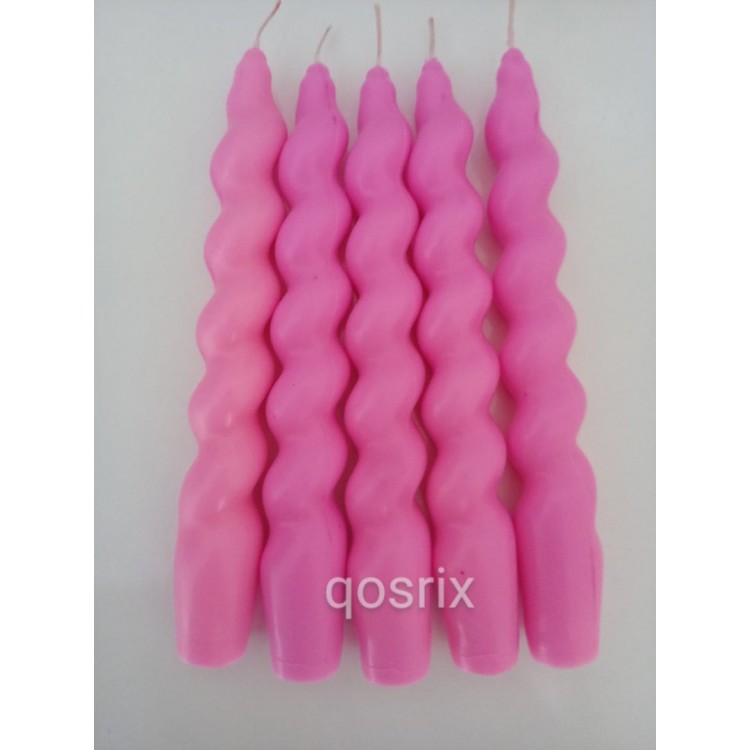 50 Adet Pembe Toptan Şamdan Mumu