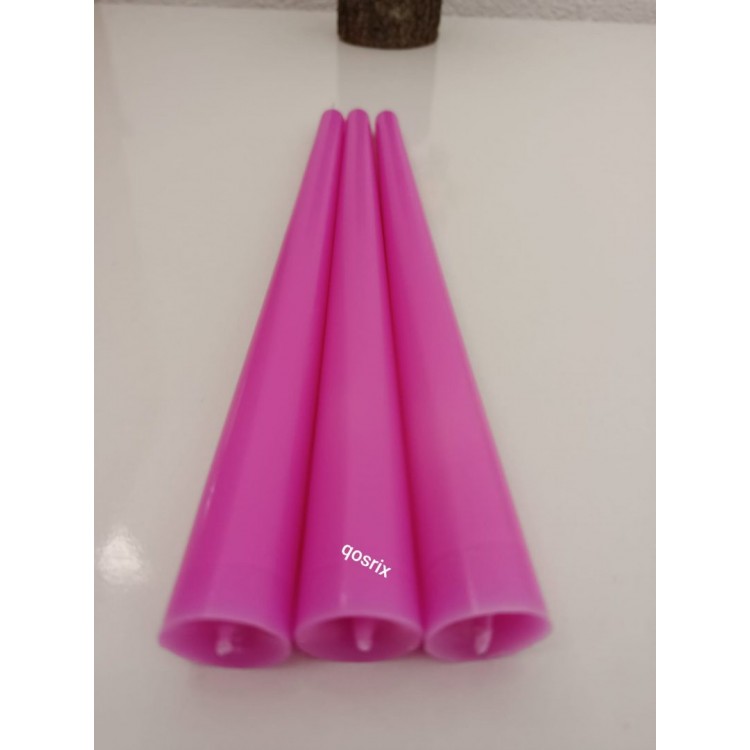 qosrix 3'lü Açık Pembe Şamdan Soya Mumu qosrix 3'lü Açık Pembe Şamdan Soya Mumu